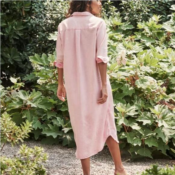 Frank & Eileen Famous Denim Rory Dress In Rose Quartz Size XS Maxi - Picture 8 of 16